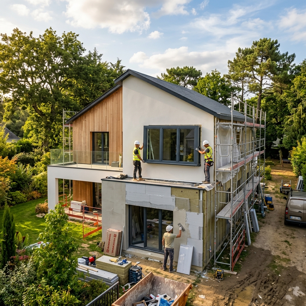 Maison en cours de rénovation thermique globale